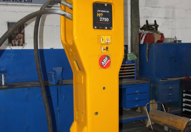 Used Indeco hydraulic breakers